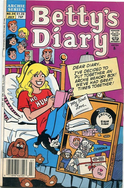 Cover for Betty's Diary (Archie, 1986 series) #34 [Canadian]