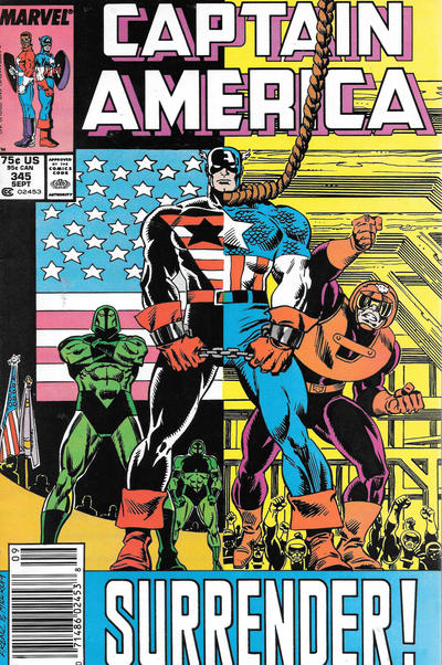 Cover for Captain America (Marvel, 1968 series) #345 [Newsstand]