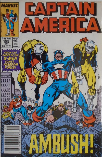 Cover for Captain America (Marvel, 1968 series) #346 [Newsstand]