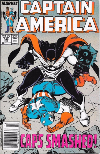Cover for Captain America (Marvel, 1968 series) #348 [Newsstand]