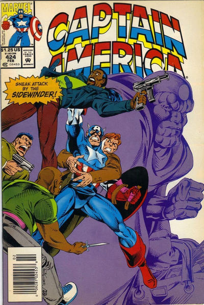 Cover for Captain America (Marvel, 1968 series) #424 [Newsstand]