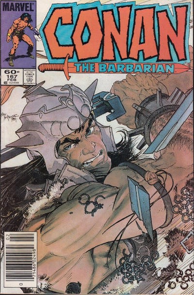 Cover for Conan the Barbarian (Marvel, 1970 series) #167 [Newsstand]