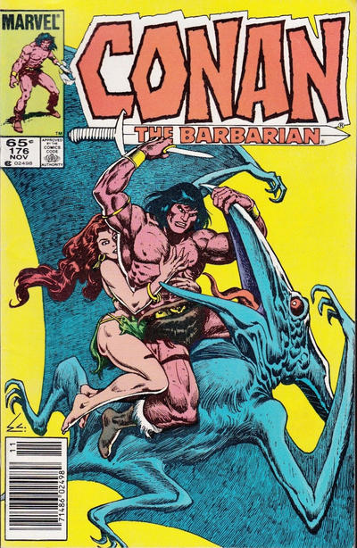 Cover for Conan the Barbarian (Marvel, 1970 series) #176 [Newsstand]