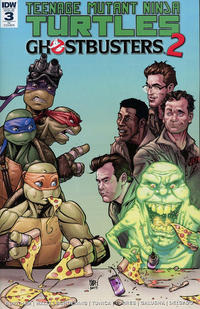 Cover Thumbnail for Teenage Mutant Ninja Turtles / Ghostbusters 2 (IDW, 2017 series) #3 [Retailer Incentive - Chris Johnson]