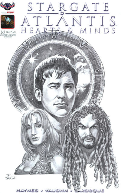 Cover for Stargate Atlantis Hearts And Minds (American Mythology Productions, 2017 series) #1 [Limited Visions Dan Parsons Cover]