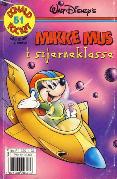 Cover for Donald Pocket (Hjemmet / Egmont, 1968 series) #51 - Mikke Mus i stjerneklasse [3. utgave bc-F 390 02]