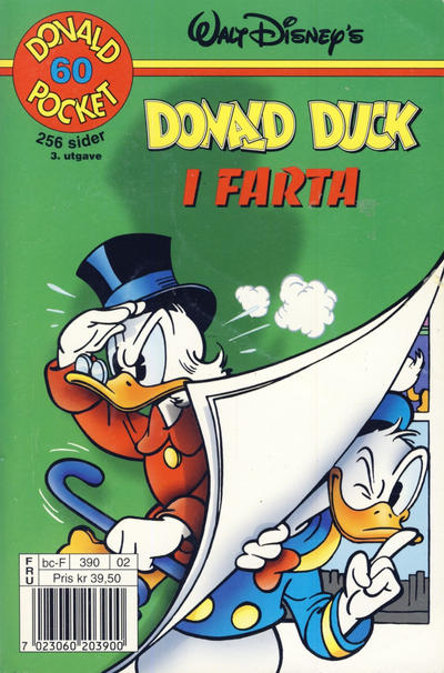 Cover for Donald Pocket (Hjemmet / Egmont, 1968 series) #60 - Donald Duck i farta [3. utgave bc-F 390 02]