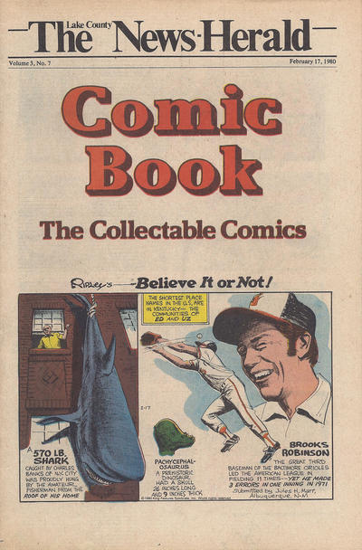 Cover for The News Herald Comic Book the Collectable Comics (Lake County News Herald, 1978 series) #v3#7