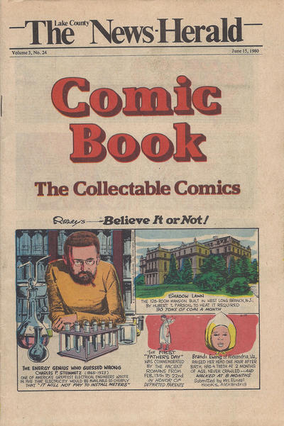 Cover for The News Herald Comic Book the Collectable Comics (Lake County News Herald, 1978 series) #v3#24