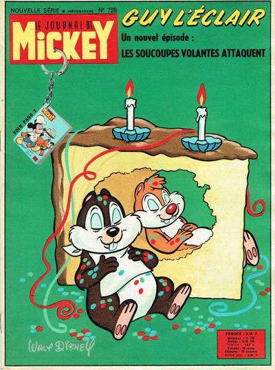 Cover for Le Journal de Mickey (Hachette, 1952 series) #728