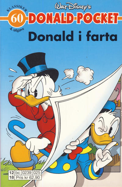 Cover for Donald Pocket (Hjemmet / Egmont, 1968 series) #60 - Donald i farta! [4. utgave bc 0239 025]