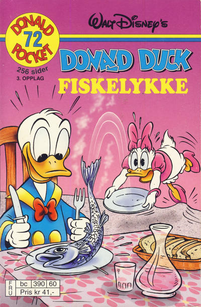 Cover for Donald Pocket (Hjemmet / Egmont, 1968 series) #72 - Donald Duck fiskelykke [3. opplag bc 390 60]