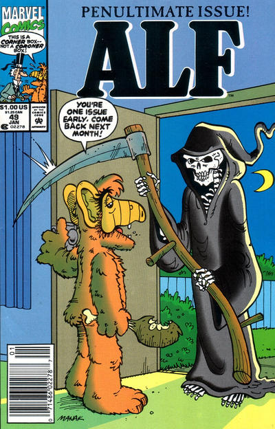 Cover for ALF (Marvel, 1988 series) #49 [Newsstand]