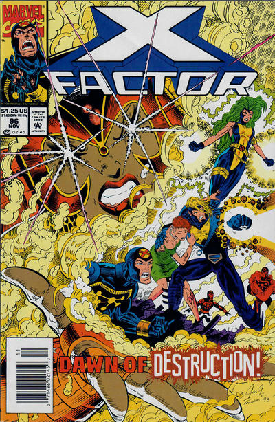 Cover for X-Factor (Marvel, 1986 series) #96 [Newsstand]
