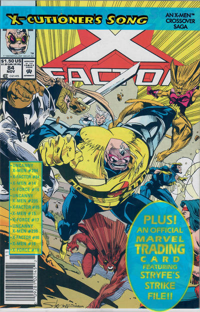 Cover for X-Factor (Marvel, 1986 series) #84 [Newsstand]
