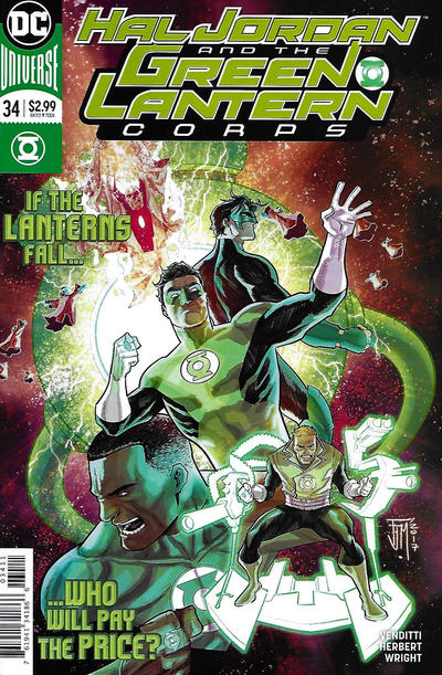 Cover for Hal Jordan and the Green Lantern Corps (DC, 2016 series) #34 [Francis Manapul Cover]