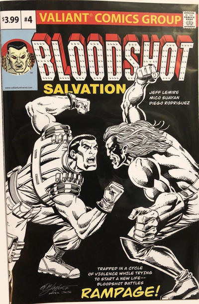 Cover for Bloodshot Salvation (Valiant Entertainment, 2017 series) #4 [Bob Layton Variant]