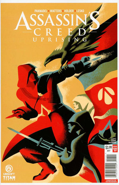 Cover for Assassin's Creed: Uprising (Titan, 2017 series) #7 [Cover B - George Caltsoudas]