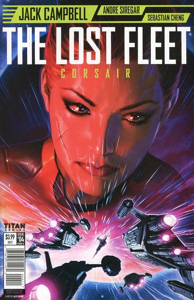 Cover for The Lost Fleet: Corsair (Titan, 2017 series) #4 [Cover A Alex Ronald]