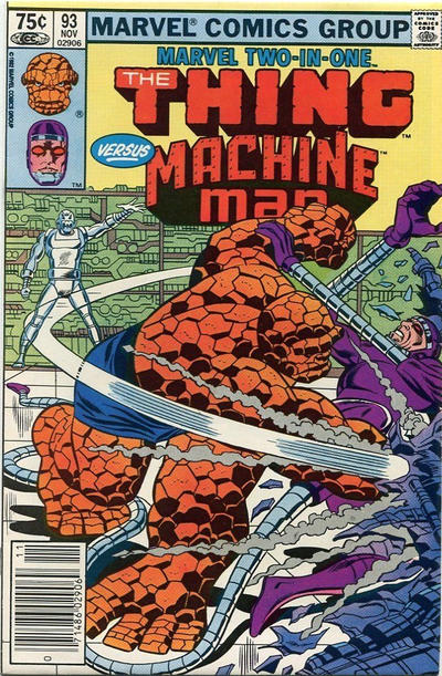 Cover for Marvel Two-in-One (Marvel, 1974 series) #93 [Canadian]