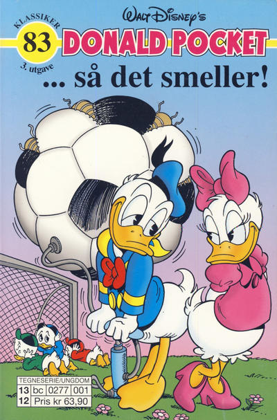 Cover for Donald Pocket (Hjemmet / Egmont, 1968 series) #83 - ... så det smeller! [3. utgave bc 0277 001]