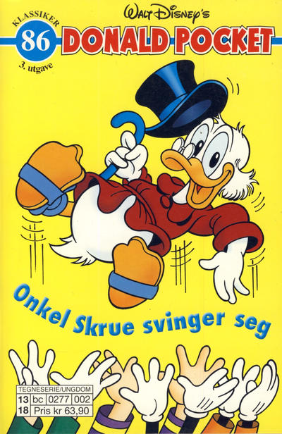 Cover for Donald Pocket (Hjemmet / Egmont, 1968 series) #86 - Onkel Skrue svinger seg [3. utgave bc 0277 002]