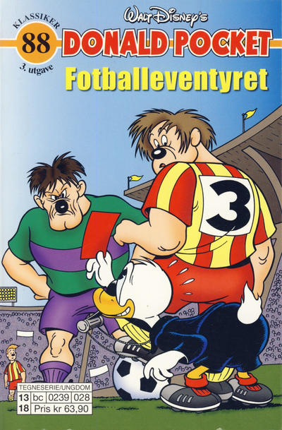 Cover for Donald Pocket (Hjemmet / Egmont, 1968 series) #88 - Fotballeventyret [3. utgave bc 0239 028]