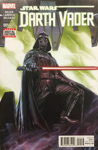 Cover for Darth Vader (Marvel, 2015 series) #1 [Third Printing Variant - Adi Granov]