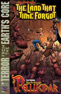 Cover for Edgar Rice Burroughs' The Land That Time Forgot/Pellucidar: Terror from the Earth's Core (American Mythology Productions, 2017 series) #3 [Main Cover A]