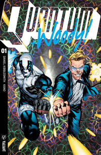 Cover Thumbnail for Quantum and Woody! (Valiant Entertainment, 2017 series) #1 [Cover B - Foil Enhanced - Geoff Shaw]