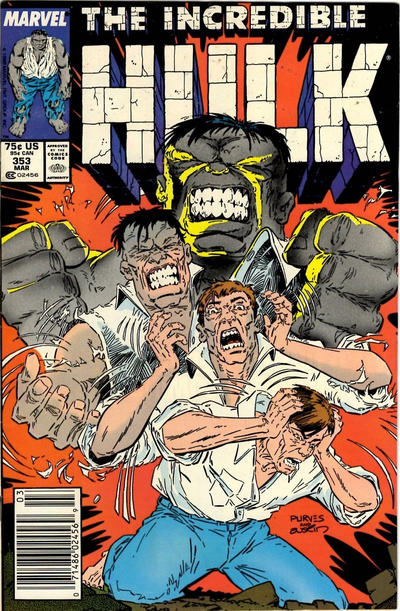 Cover for The Incredible Hulk (Marvel, 1968 series) #353 [Newsstand]