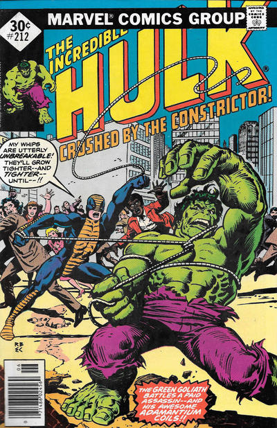 Cover for The Incredible Hulk (Marvel, 1968 series) #212 [Whitman]