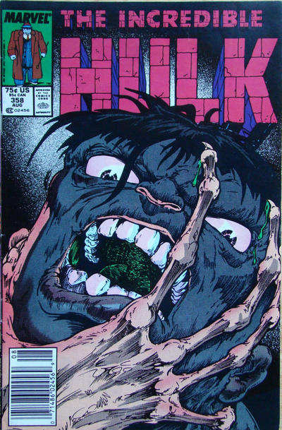 Cover for The Incredible Hulk (Marvel, 1968 series) #358 [Newsstand]