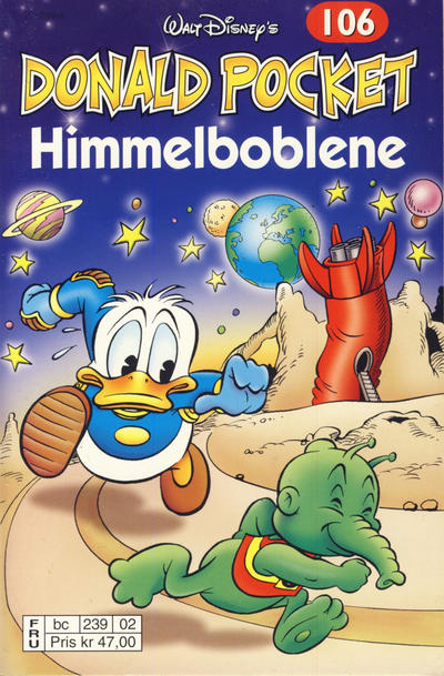 Cover for Donald Pocket (Hjemmet / Egmont, 1968 series) #106 - Himmelboblene [2. utgave bc 239 02]