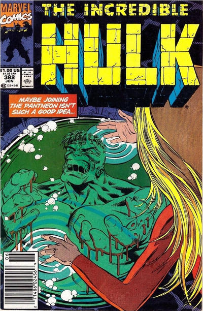 Cover for The Incredible Hulk (Marvel, 1968 series) #382 [Newsstand]