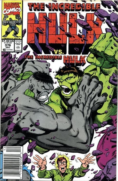 Cover for The Incredible Hulk (Marvel, 1968 series) #376 [Newsstand]