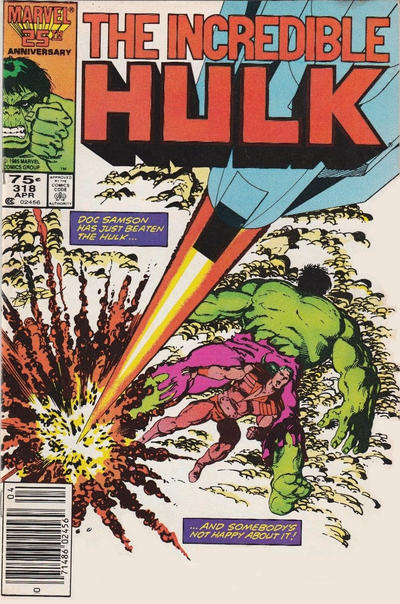 Cover for The Incredible Hulk (Marvel, 1968 series) #318 [Newsstand]