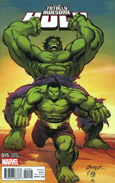 Cover for Totally Awesome Hulk (Marvel, 2016 series) #15 [Incentive Rich Buckler Classic Variant]