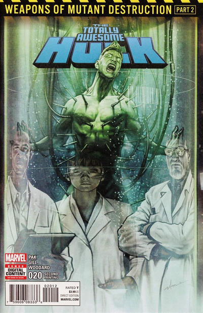 Cover for Totally Awesome Hulk (Marvel, 2016 series) #20 [Second Printing]