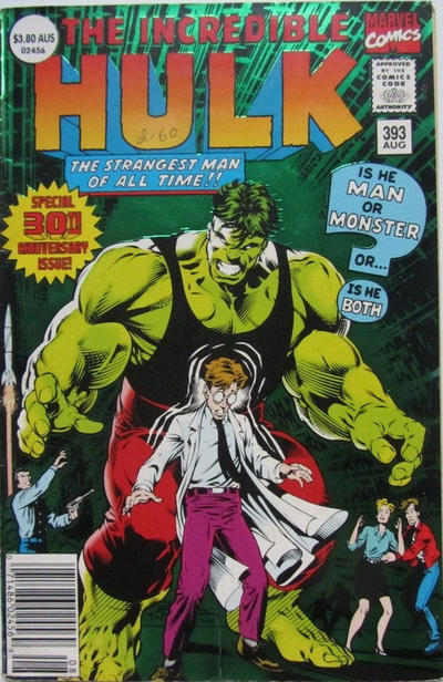 Cover for The Incredible Hulk (Marvel, 1968 series) #393 [Australian]