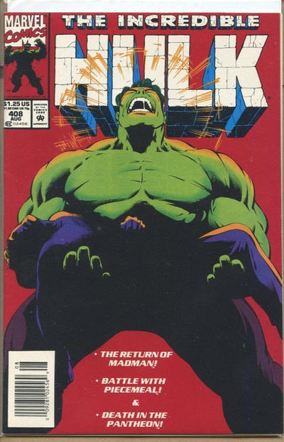 Cover for The Incredible Hulk (Marvel, 1968 series) #408 [Newsstand]
