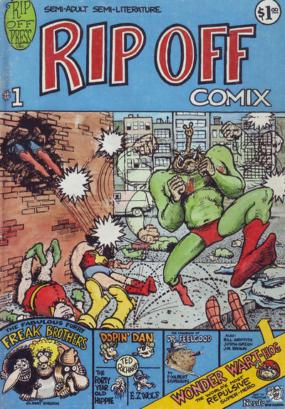 Cover for Rip Off Comix (Rip Off Press, 1977 series) #1 [1.00 USD 2nd print]