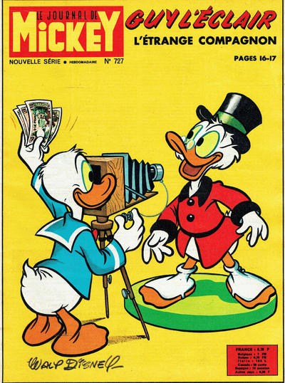 Cover for Le Journal de Mickey (Hachette, 1952 series) #727