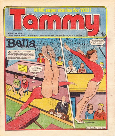 Cover for Tammy (IPC, 1971 series) #3 October 1981