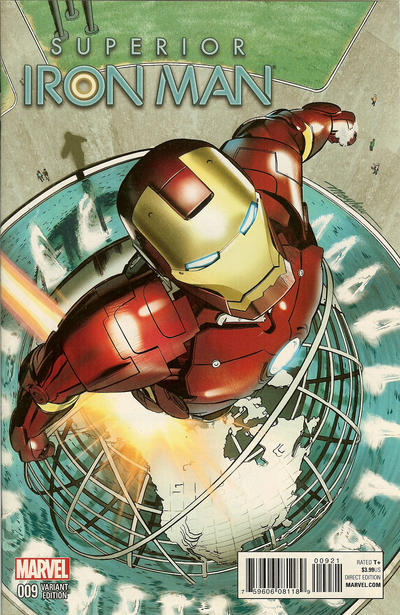 Cover for Superior Iron Man (Marvel, 2015 series) #9 [Mike Mayhew NYC Variant]