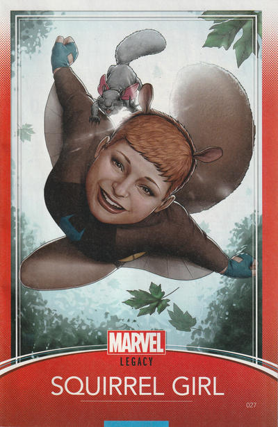 Cover for The Unbeatable Squirrel Girl (Marvel, 2015 series) #27 [Variant Edition - Trading Card - John Tyler Christopher Cover]