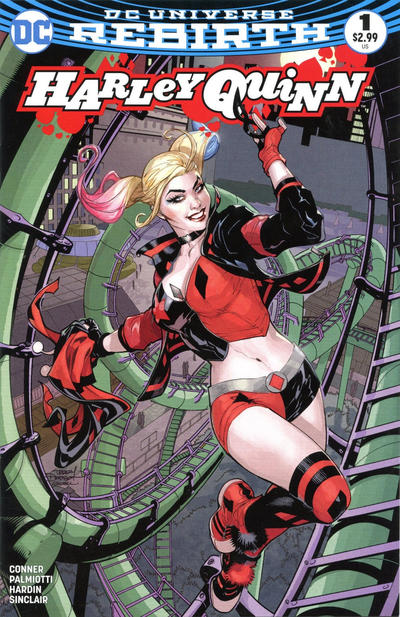 Cover for Harley Quinn (DC, 2016 series) #1 [Midtown Comics Terry Dodson Color Cover]