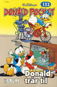 Cover Thumbnail for Donald Pocket (Hjemmet / Egmont, 1968 series) #132 - Donald trår til [3. utgave bc 239 17]