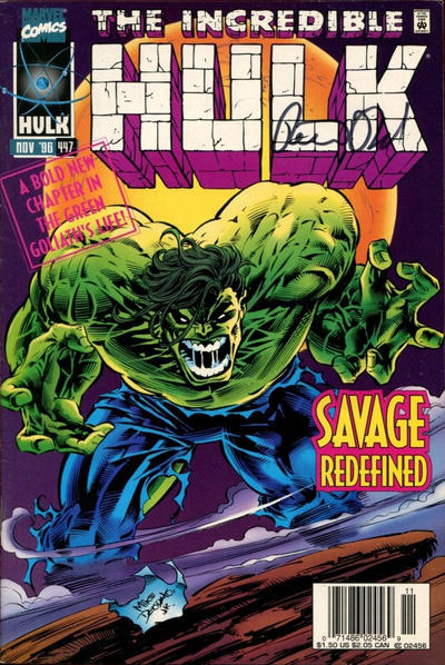 Cover for The Incredible Hulk (Marvel, 1968 series) #447 [Newsstand]