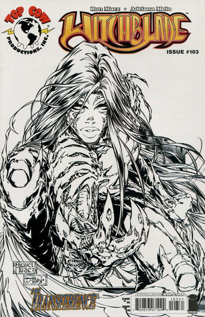 Cover for Witchblade (Image, 1995 series) #103 [Turner Black and White Cover]